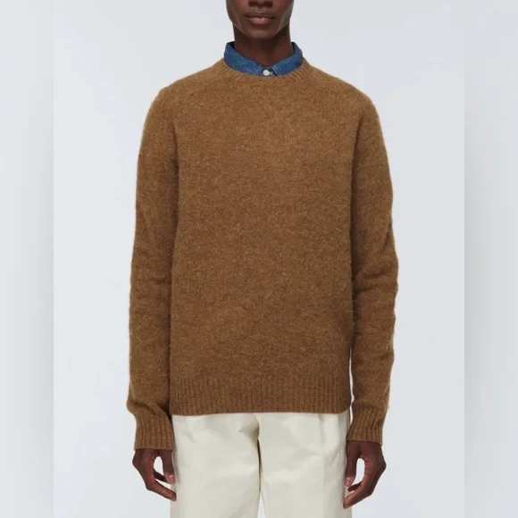 POLO RALPH LAUREN AVIATOR WOOL SWEATER MEN Sz XL PULLOVER 710A30044001 BROWN